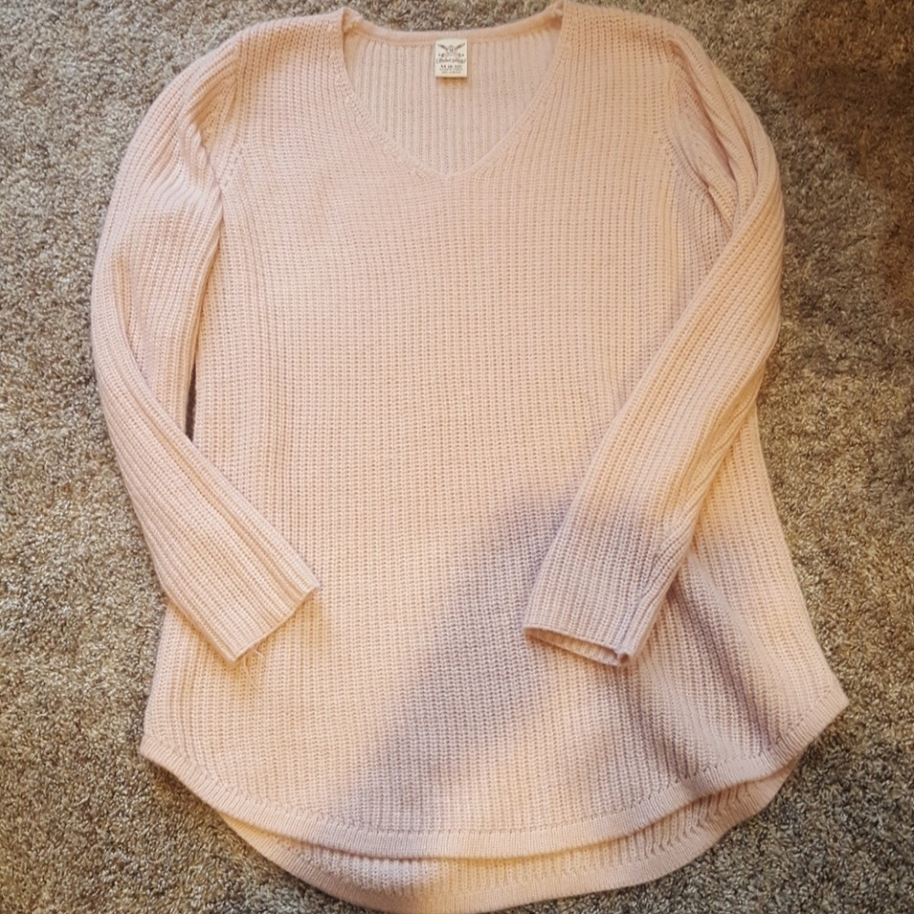 Oversized light pink/blush colored sweater sz.med